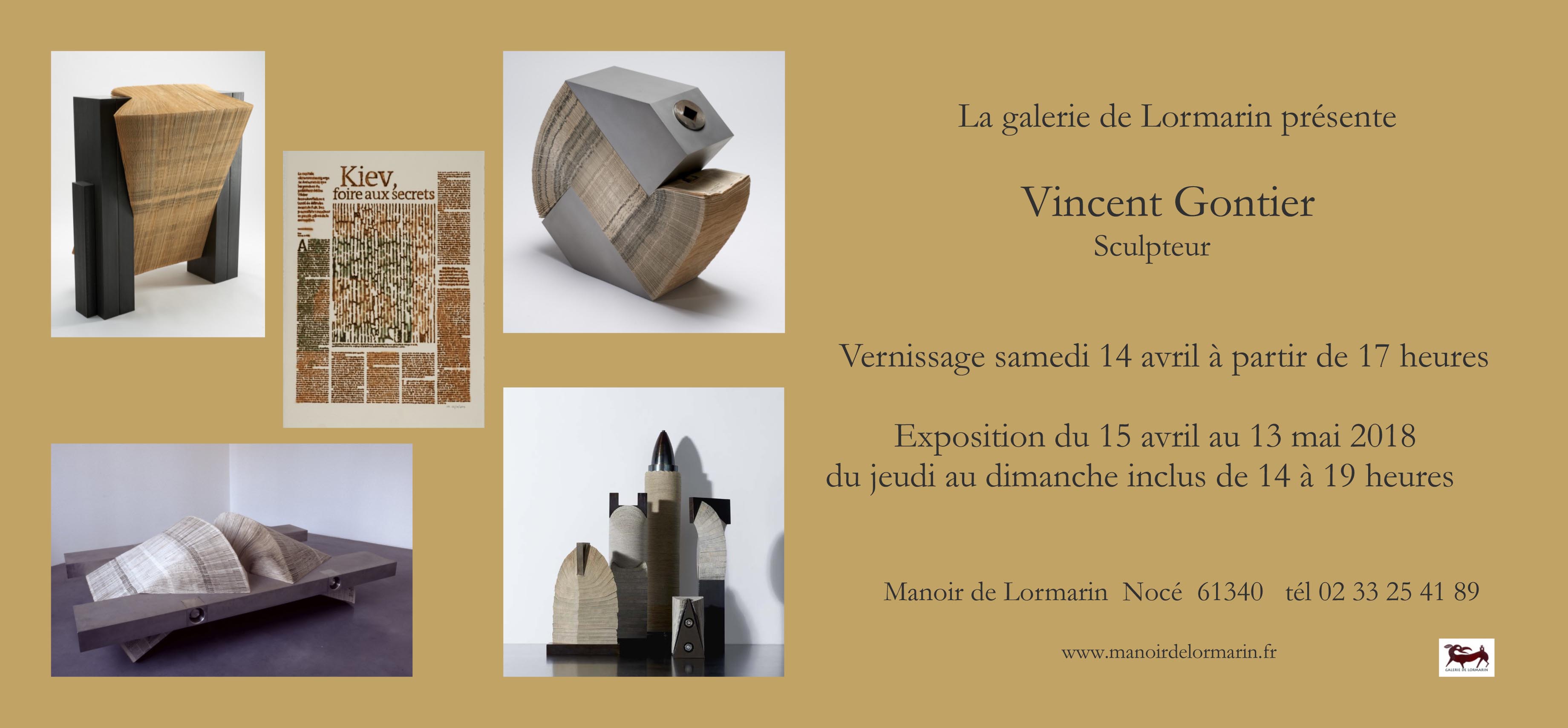 invitation expo avril 18 Vince Gontier